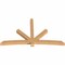 Ekena Millwork Alberta Timber Gable Bracket, Western Red Cedar, 108"W x 63"H x 5 1/2"D x 5 1/2"F, 14/12 Pitch GBW108X63X0606ALB00SWR - alternate 5